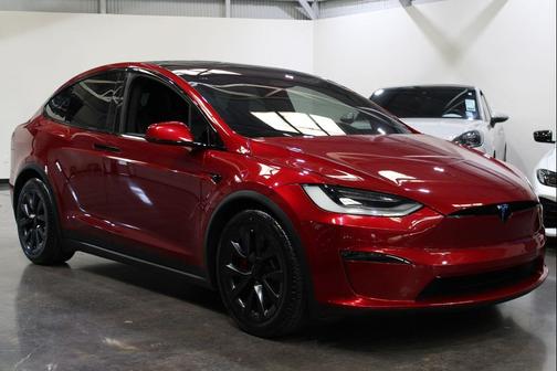 Red Multi-Coat 2023 Tesla Model X Plaid Tri Motor All-Wheel Drive