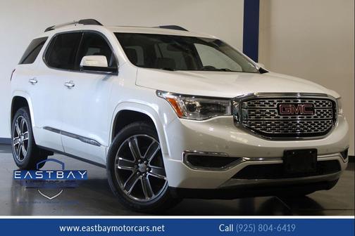 White Frost Tricoat 2017 GMC Acadia Denali