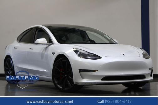 White 2020 Tesla Model 3 Performance