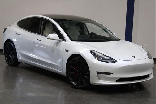 White 2020 Tesla Model 3 Performance