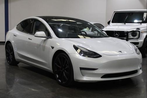White 2020 Tesla Model 3 Performance