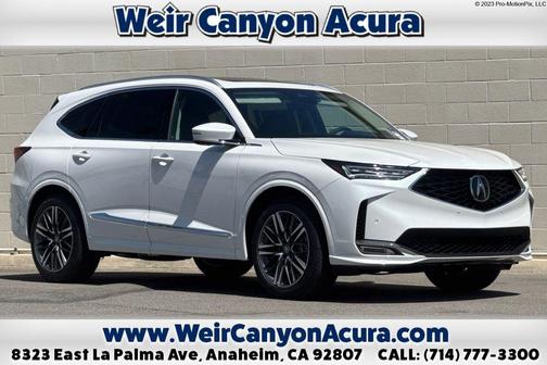 Platinum White Pearl 2026 Acura MDX Advance Package