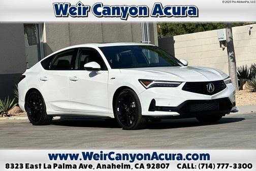 Platinum White Pearl 2026 Acura Integra FWD A-Spec with Technology