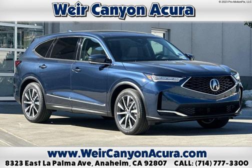 Canyon River Blue Metallic 2026 Acura MDX Technology Package