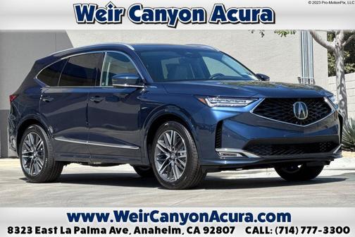 Canyon River Blue Metallic 2026 Acura MDX Advance Package
