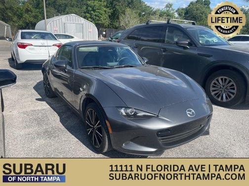 Machine Gray Metallic 2025 Mazda MX-5 Miata RF Grand Touring