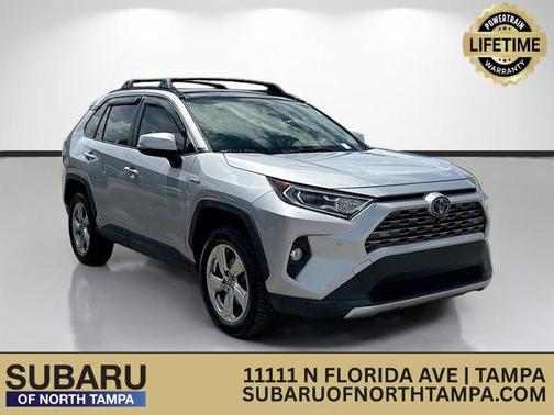 Silver Sky Metallic 2019 Toyota RAV4 Hybrid Limited