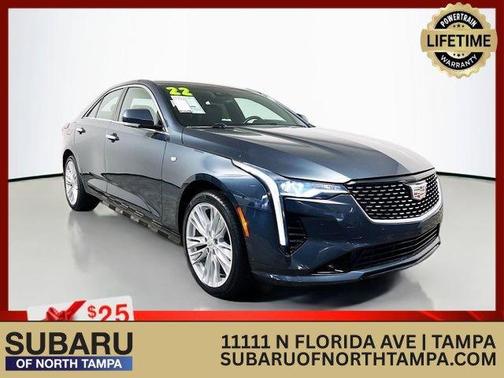 Shadow Metallic 2022 Cadillac CT4 Premium Luxury