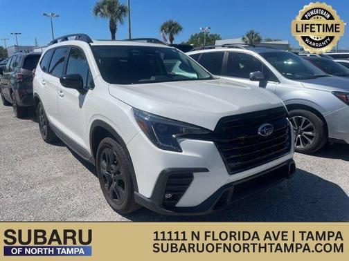 Crystal White Pearl 2025 Subaru Ascent Onyx Edition Touring