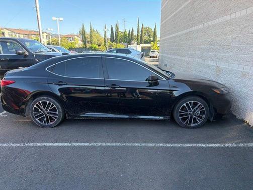 Midnight Black Metallic 2025 Toyota Camry XLE