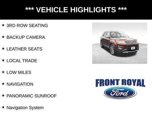 2016 Ford Explorer Platinum