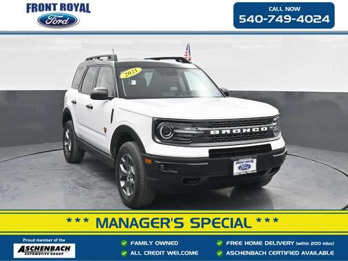 Oxford White 2021 Ford Bronco Sport Badlands