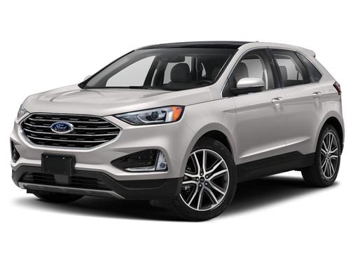 White Platinum Tri-Coat Metallic 2019 Ford Edge Titanium