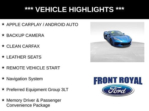 2020 Chevrolet Corvette Stingray w/3LT