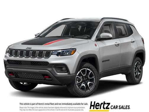 Silver Zynith Metallic Clearcoat 2025 Jeep Compass Trailhawk