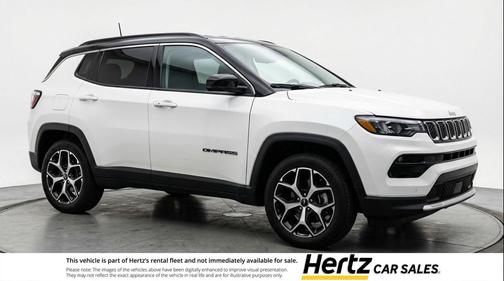 Bright White Clearcoat 2025 Jeep Compass Limited