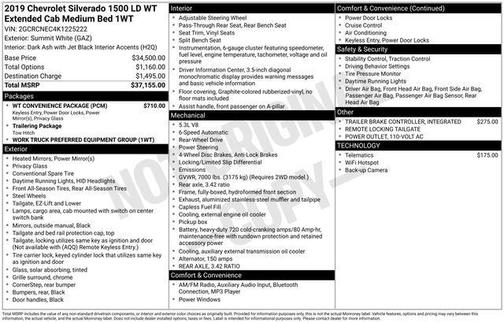2019 Chevrolet Silverado 1500 WT