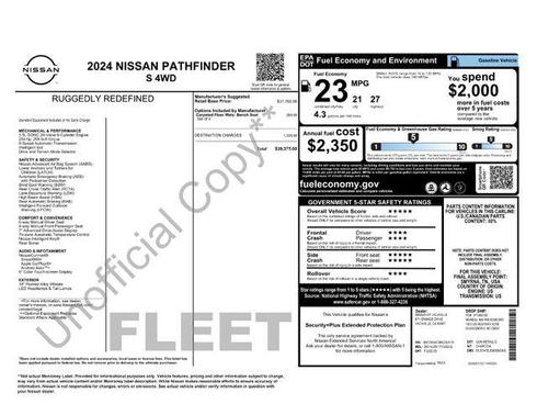 2024 Nissan Pathfinder S 4WD