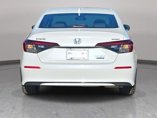 Platinum White Pearl 2026 Honda Civic Hybrid Sport
