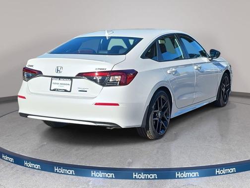 Platinum White Pearl 2026 Honda Civic Hybrid Sport