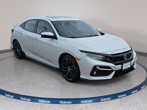 Platinum White Pearl 2020 Honda Civic Sport Touring