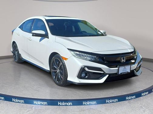Platinum White Pearl 2020 Honda Civic Sport Touring