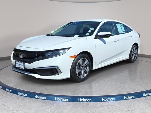 Platinum White Pearl 2020 Honda Civic LX
