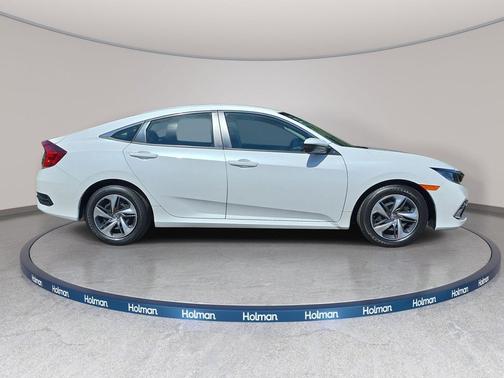 Platinum White Pearl 2020 Honda Civic LX