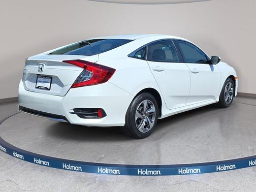 Platinum White Pearl 2020 Honda Civic LX