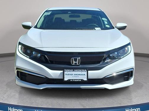 Platinum White Pearl 2020 Honda Civic LX