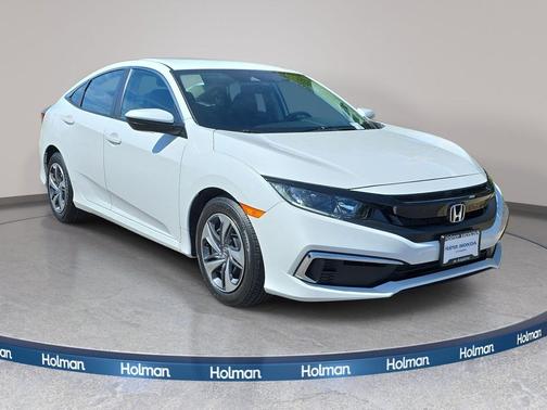 Platinum White Pearl 2020 Honda Civic LX