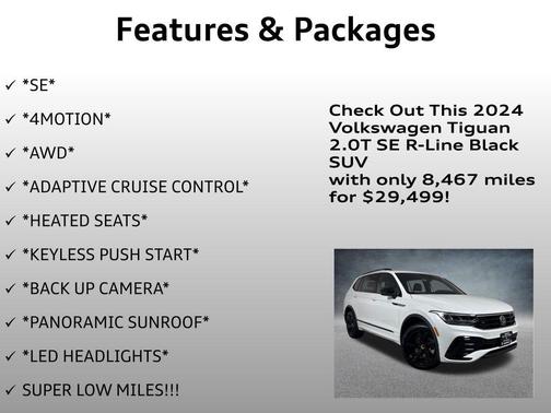 2024 Volkswagen Tiguan 2.0T SE R-Line Black 4MOTION