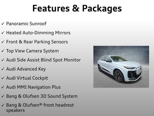 Glacier White Metallic 2025 Audi SQ6 e-tron Premium Plus