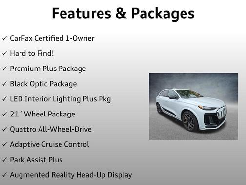 Glacier White Metallic 2025 Audi SQ6 e-tron Premium Plus