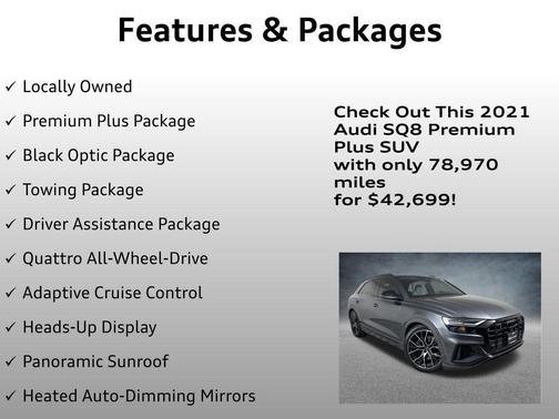 Daytona Gray Pearl Effect 2021 Audi SQ8 4.0T Premium Plus