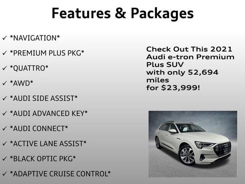2021 Audi e-tron Premium Plus