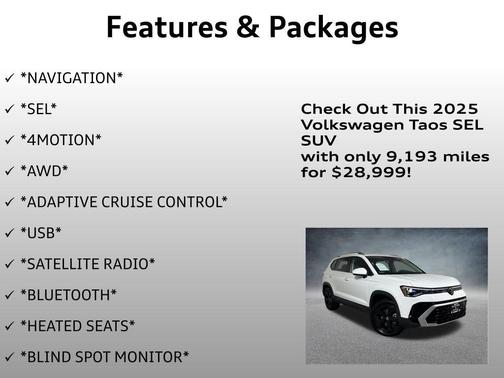 2025 Volkswagen Taos 1.5T SEL