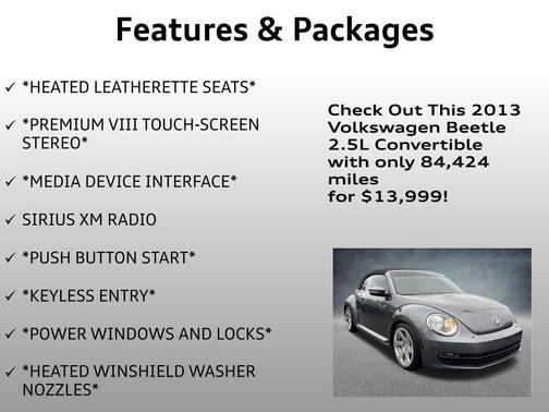 2013 Volkswagen Beetle 2.5L