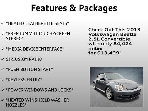2013 Volkswagen Beetle 2.5L