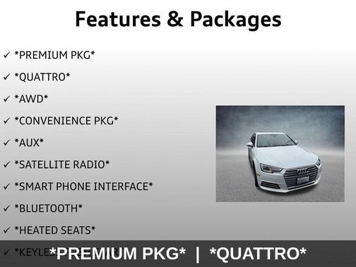 2017 Audi A4 2.0T Premium
