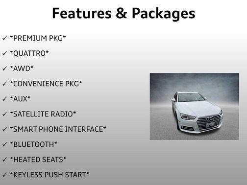 2017 Audi A4 2.0T Premium