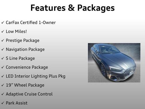 Daytona Gray Pearl Effect 2023 Audi A5 Sportback 45 S Line Prestige