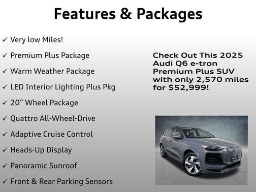 Magnet Gray 2025 Audi Q6 e-tron Premium Plus