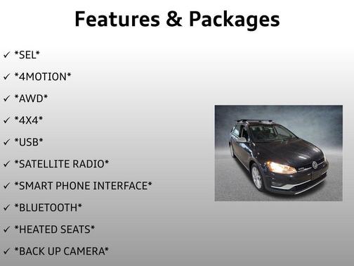 2017 Volkswagen Golf Alltrack TSI SEL