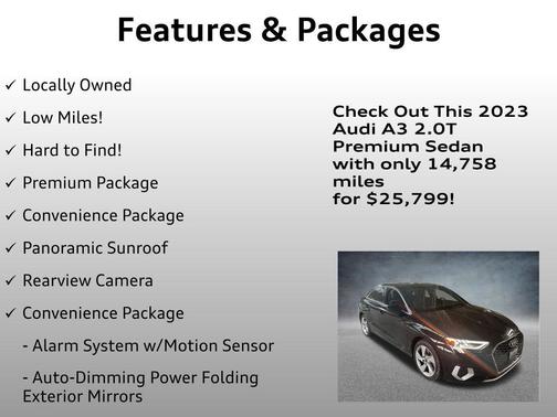 Mythos Black Metallic 2023 Audi A3 Premium