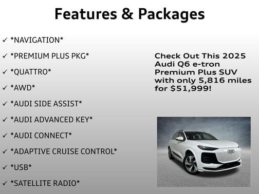 2025 Audi Q6 e-tron Premium Plus