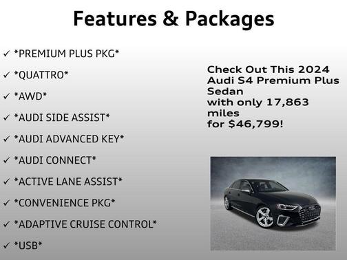 2024 Audi S4 3.0T Premium Plus