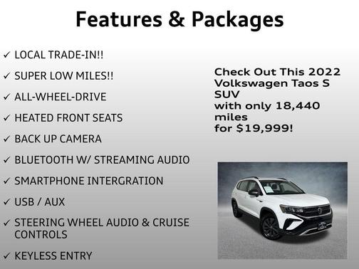 2022 Volkswagen Taos 1.5T S