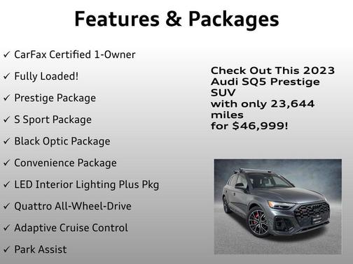 Daytona Gray Pearl Effect 2023 Audi SQ5 3.0T Prestige