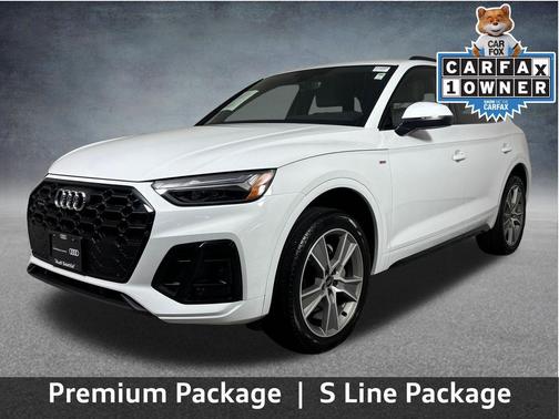 Glacier White Metallic 2025 Audi Q5 45 S line Premium